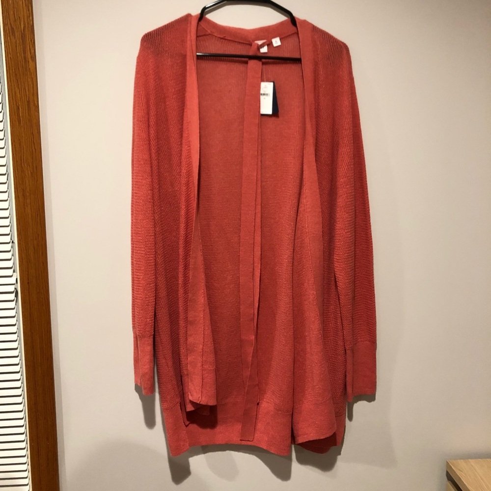 NWT Gap XL Dark Coral Cardigan